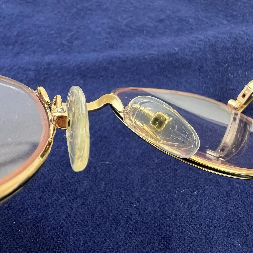 Vtg 80S Christian Dior Frames Only Austria 2778 Gold W Marbled Decor 51-19-135